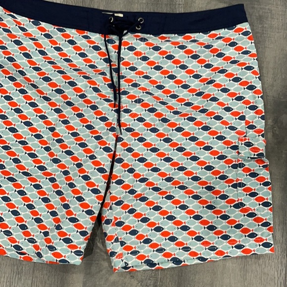J. Crew papaya fish swim board shorts - Picture 3 of 7
